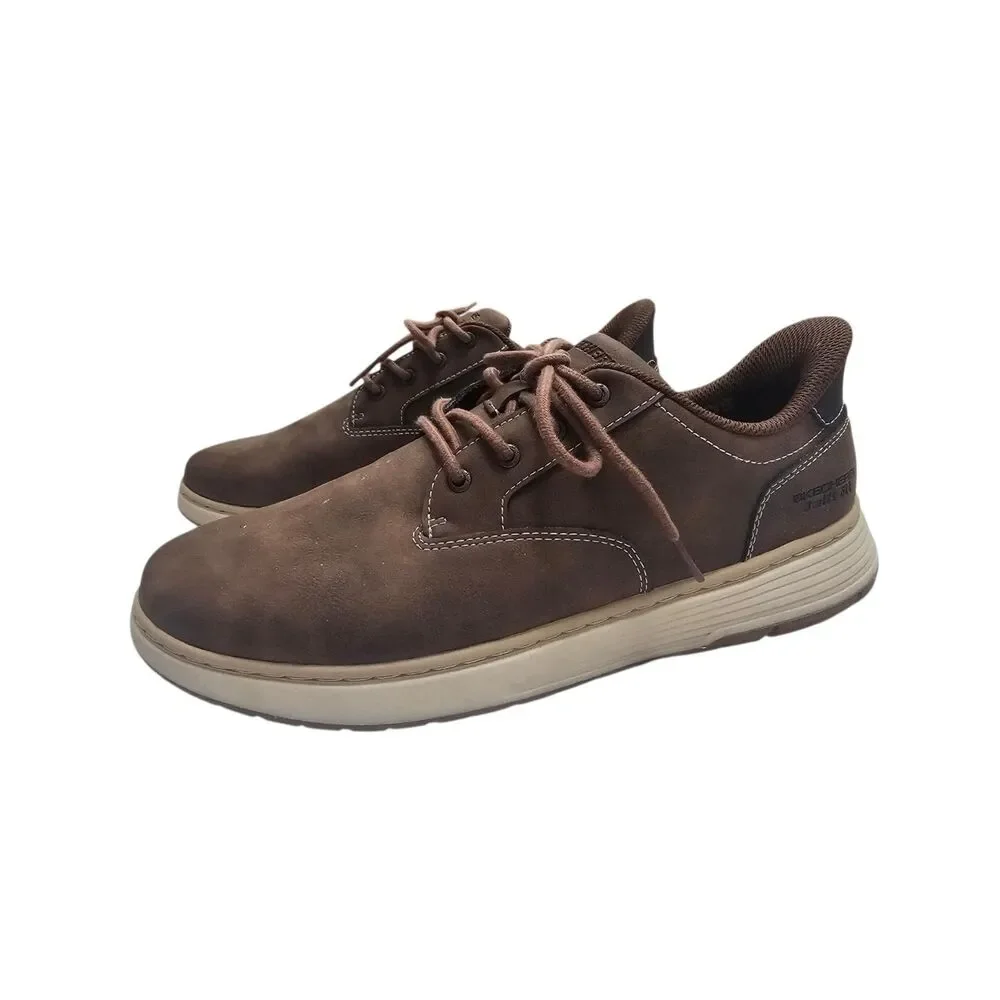 Skechers Men's Swift Fit Casual Shoe Brown 11 Hands Free